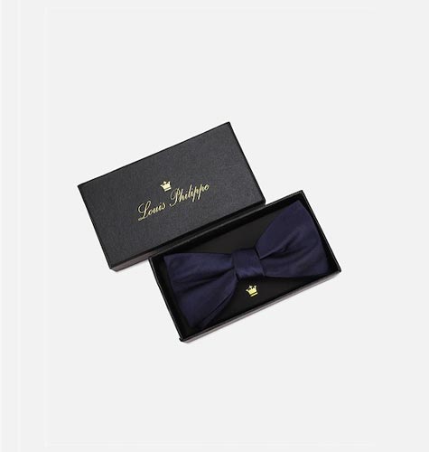 Men Navy Blue Bow Tie